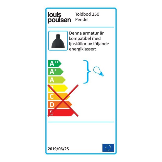 Toldbod 250 pendel, Svart Louis Poulsen