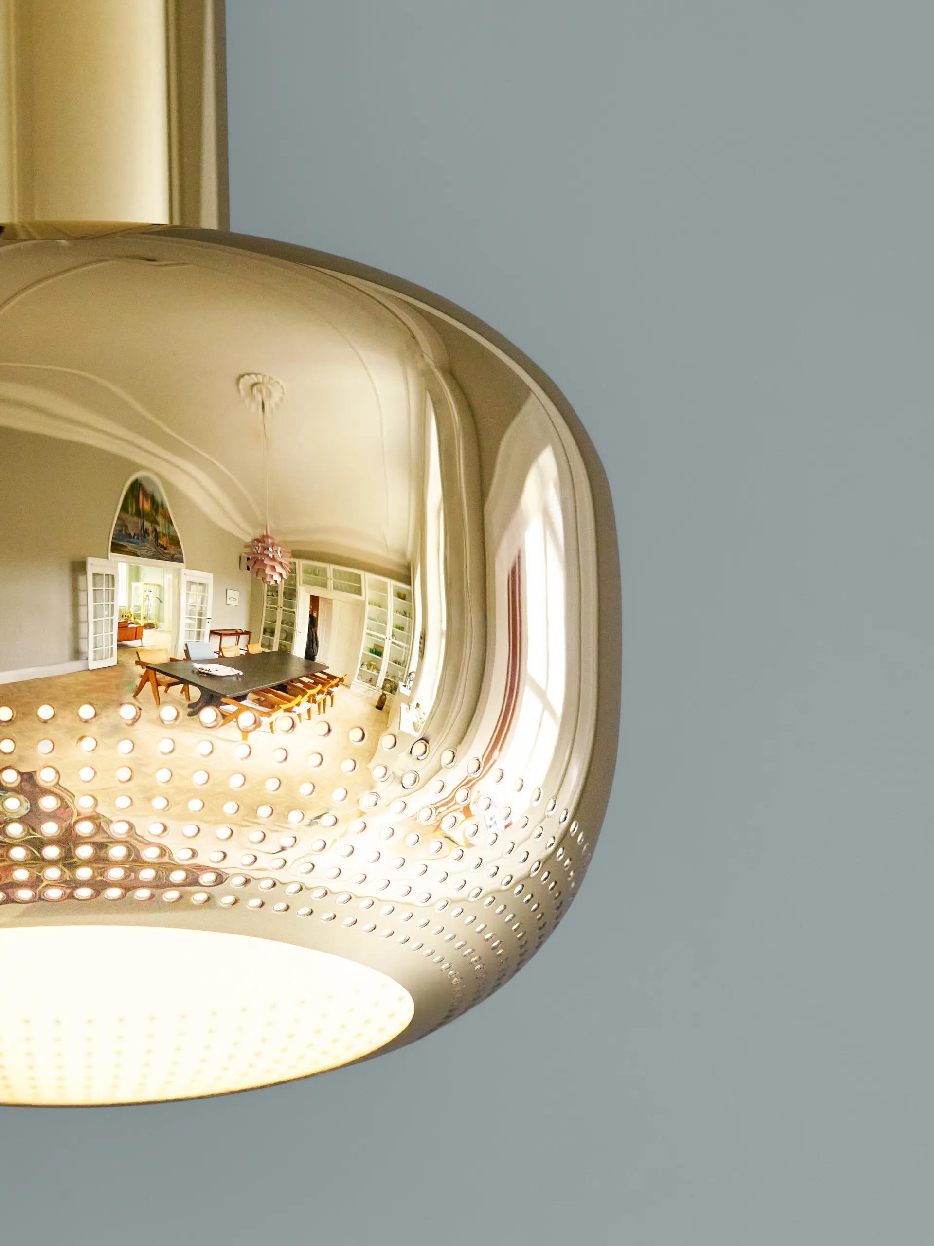 VL 56 pendel, Polerad mässing Louis Poulsen