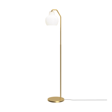 VL Ring Crown golvlampa - Mässing-opalglas - Louis Poulsen