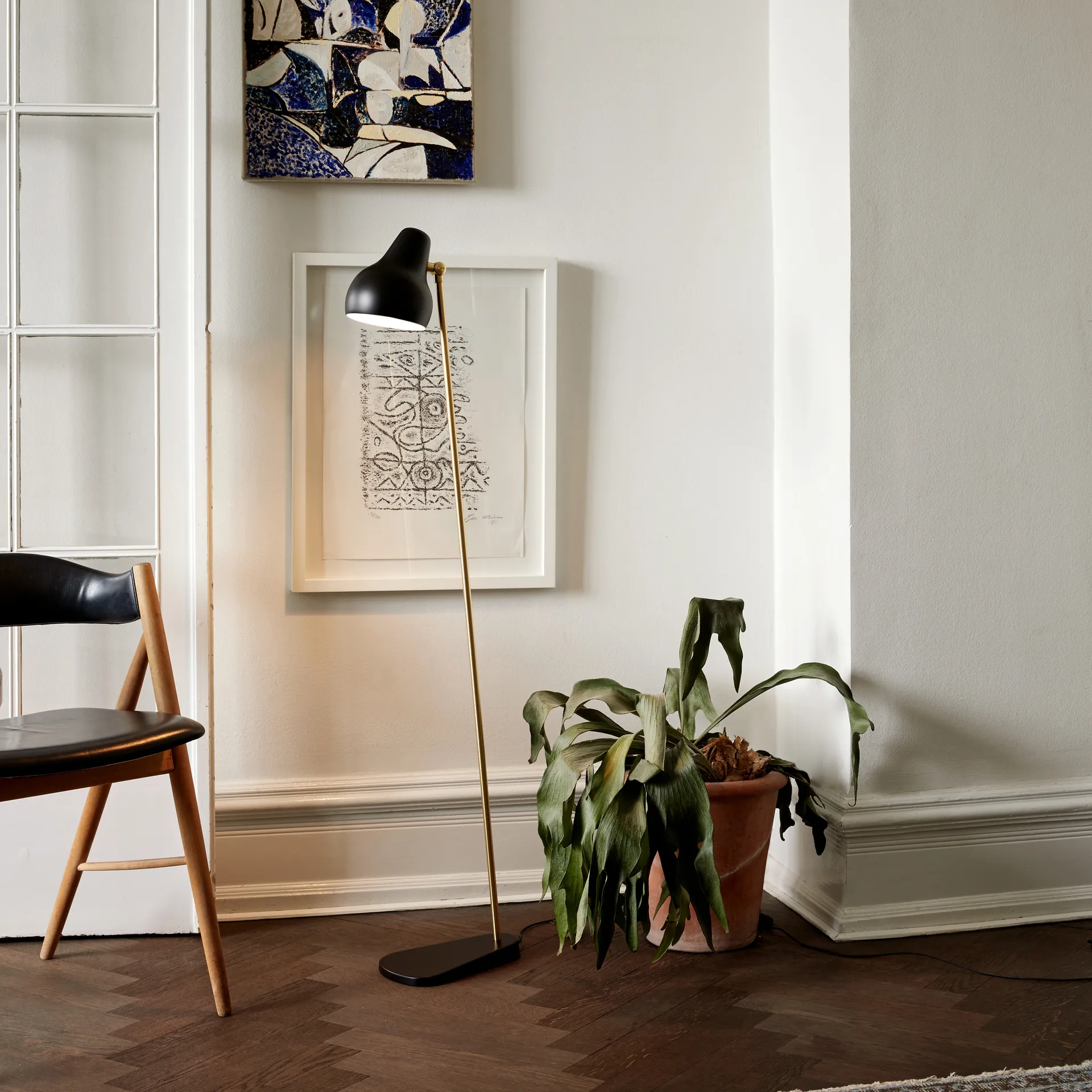 VL38 golvlampa, Svart Louis Poulsen