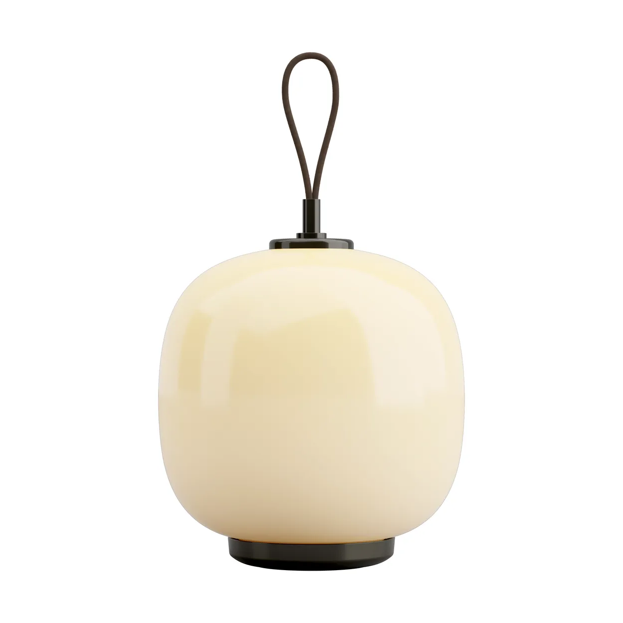 Louis Poulsen VL45 Radiohus portabel lampa 17,5 cm Brass-pale yellow glass