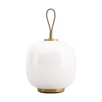 VL45 Radiohus portabel lampa Ø17,5 cm - Brass-white opal glass - Louis Poulsen
