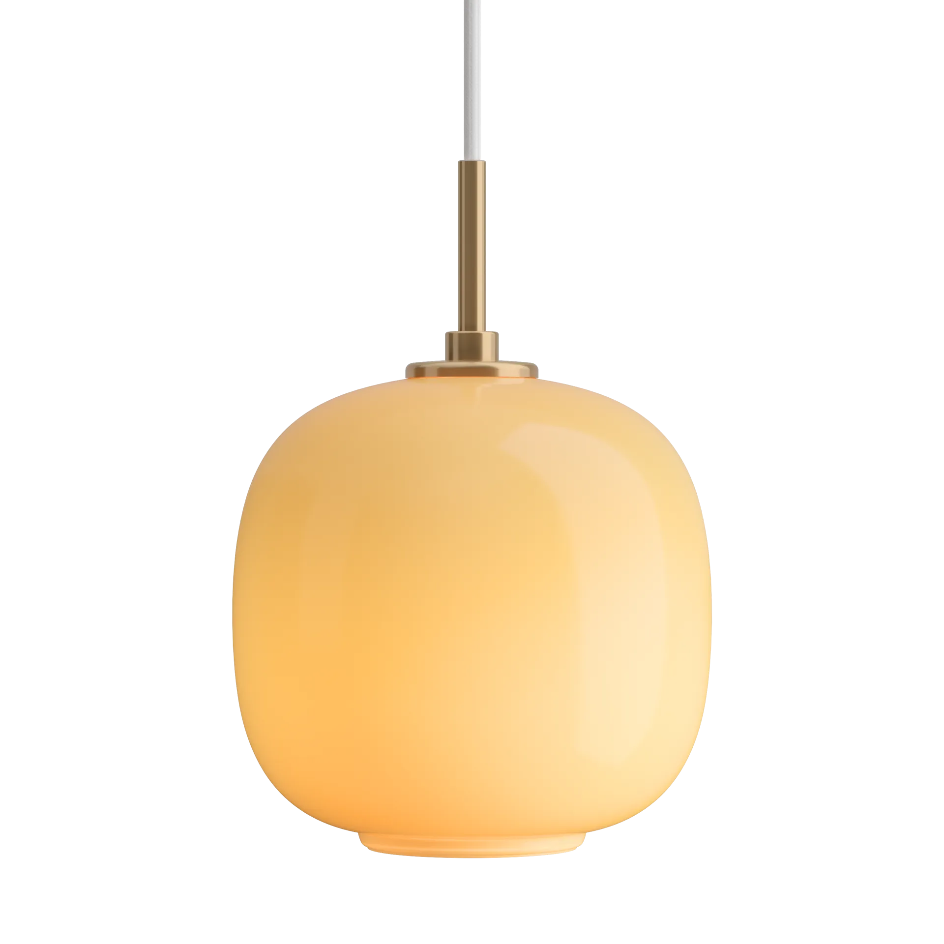 VL45 Radiohuspendel Ø17,5 cm, Brass-amber glass Louis Poulsen