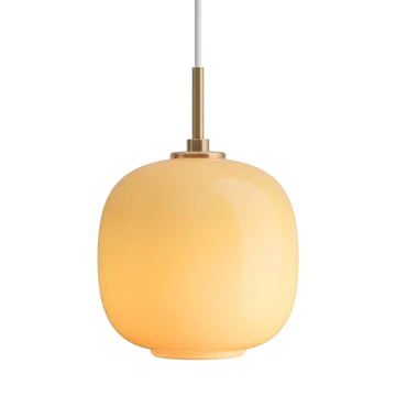 VL45 Radiohuspendel Ø17,5 cm - Brass-amber glass - Louis Poulsen