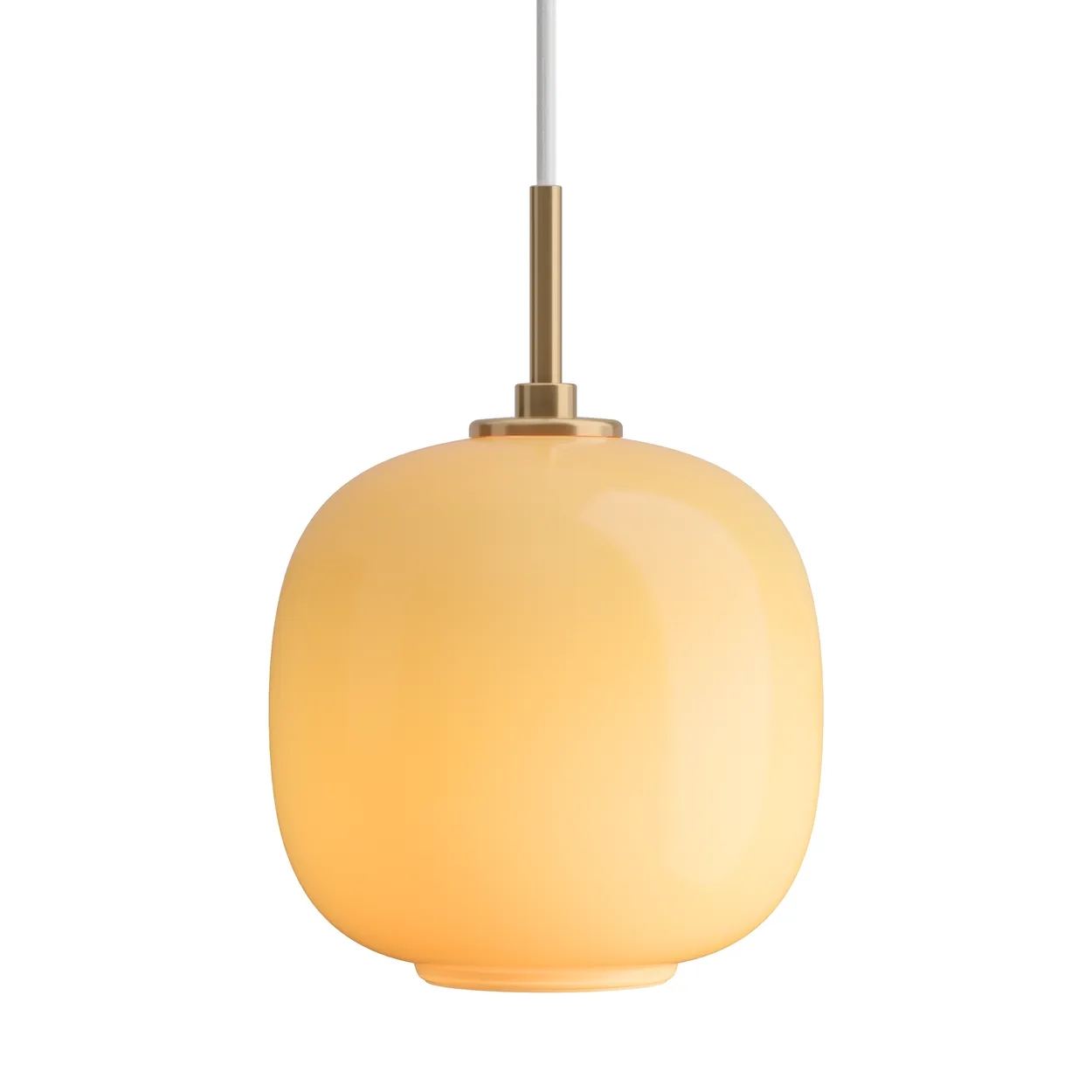 Louis Poulsen VL45 Radiohuspendel 17,5 cm Brass-amber glass