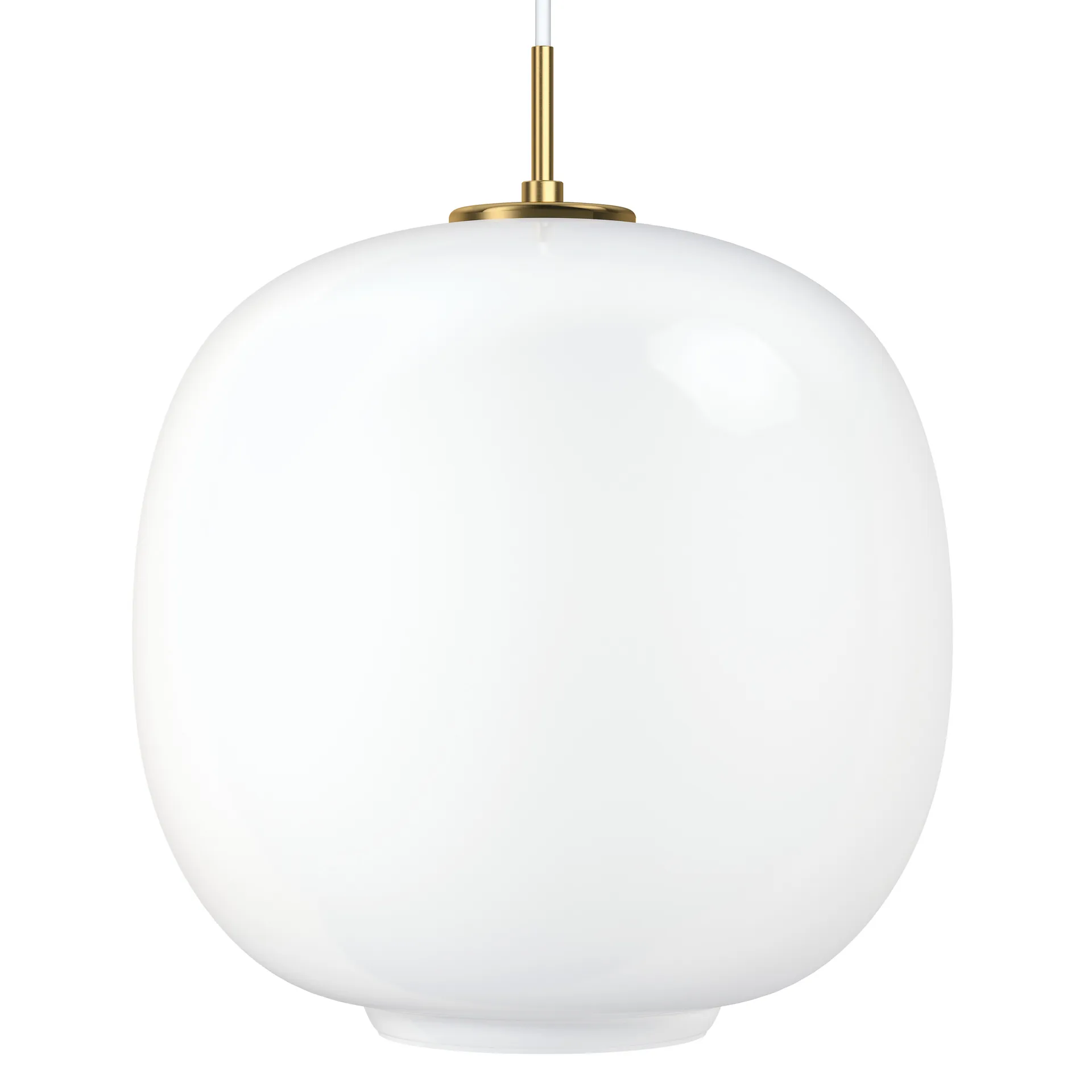 VL45 Radiohuspendel Ø37 cm, Brass-white opal glass Louis Poulsen