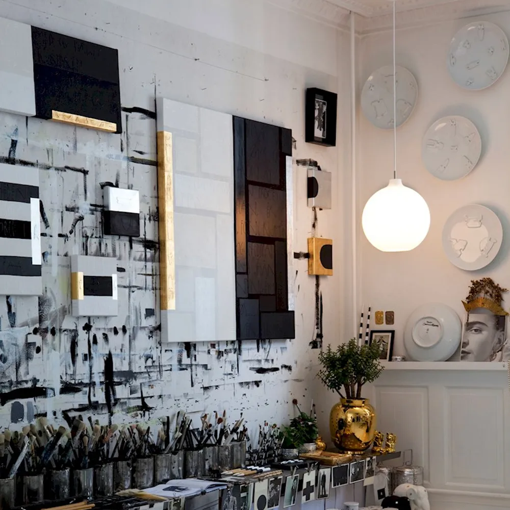 Wohlert pendel, Vit, ø40cm, led Louis Poulsen