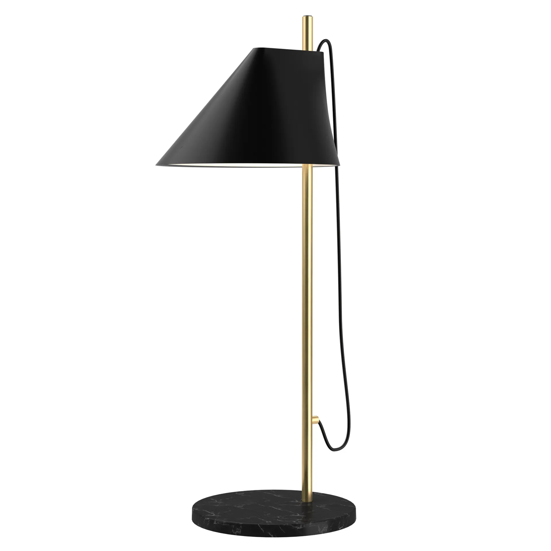 Yuh bordslampa, Svart-mässing Louis Poulsen