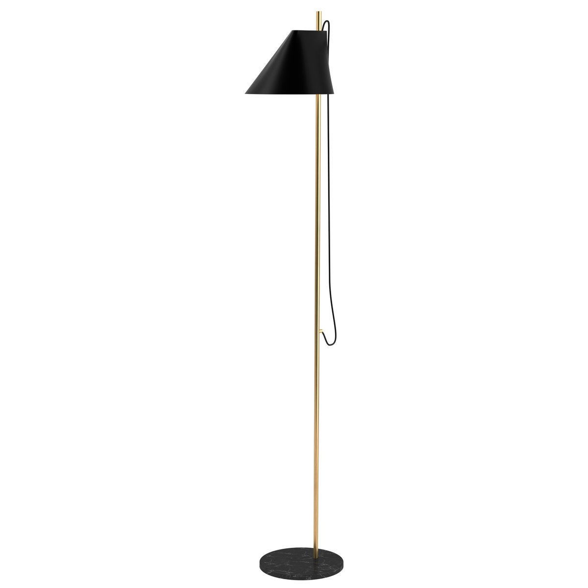 Louis Poulsen Yuh golvlampa Svart-mässing | Skandinavisk Design | Golvlampor | Svart