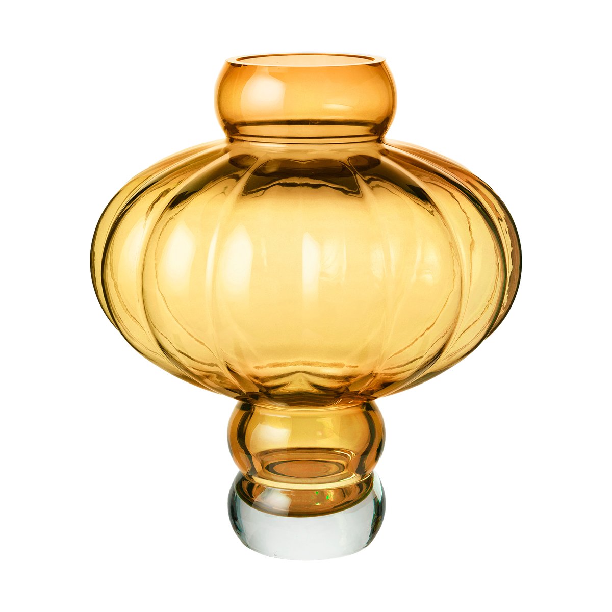 Louise Roe Balloon 08 vas 30 cm Amber | Skandinavisk Design | Vaser | Gul