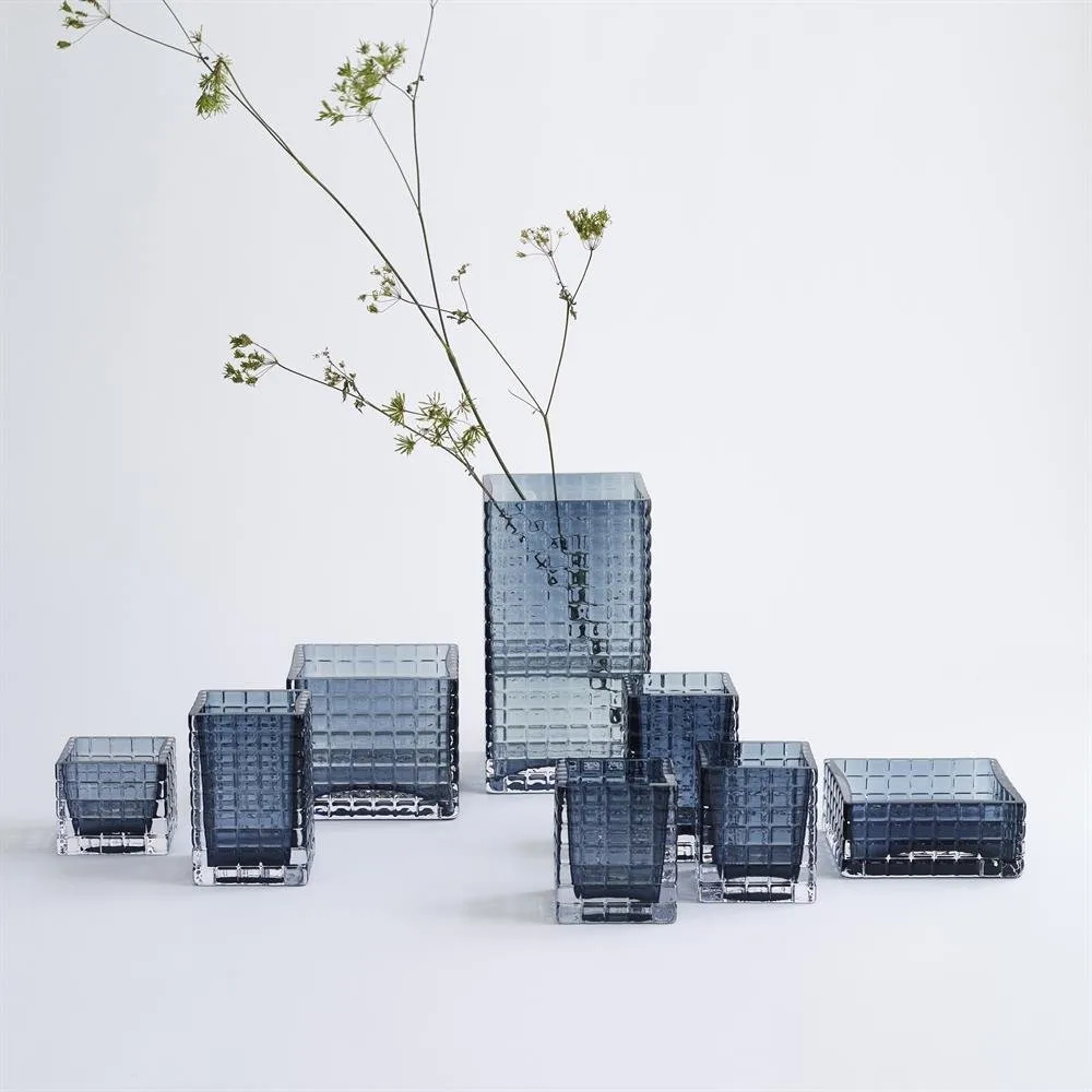 City Lights 1 ljuslykta, Blå Louise Roe