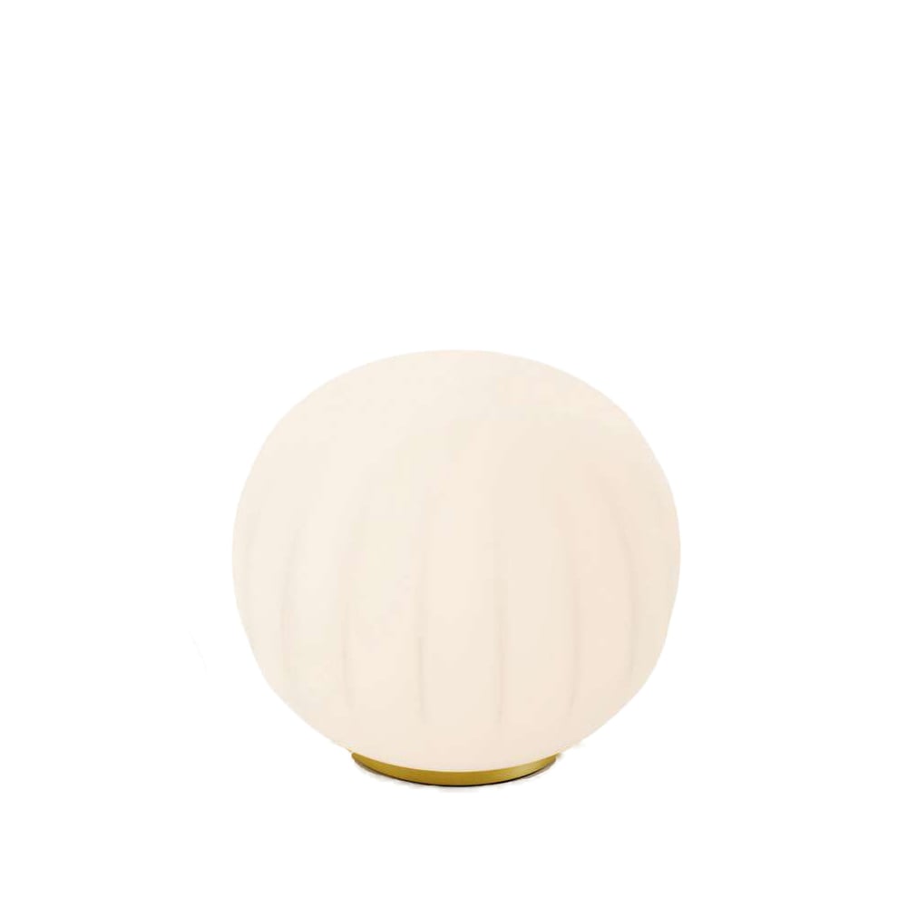 Luceplan Lita bordslampa 30 cm, mässingsockel | Skandinavisk Design | Bordslampor | Vit