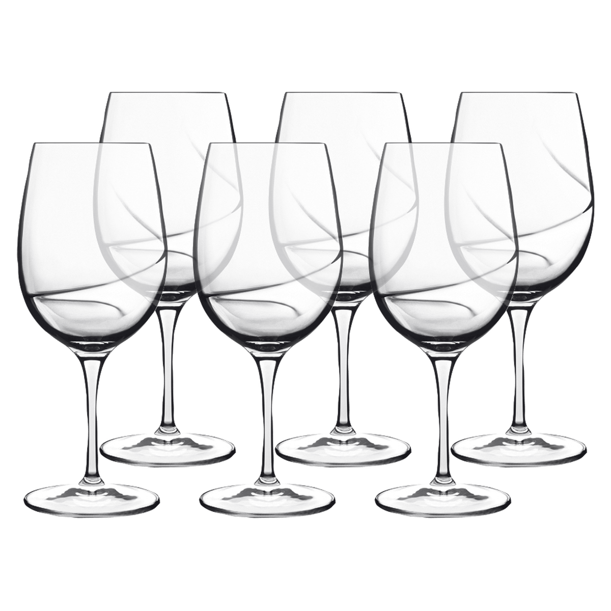 Luigi Bormioli Aero rödvinsglas 6-pack 57 cl | Skandinavisk Design | Vinglas | Transparent