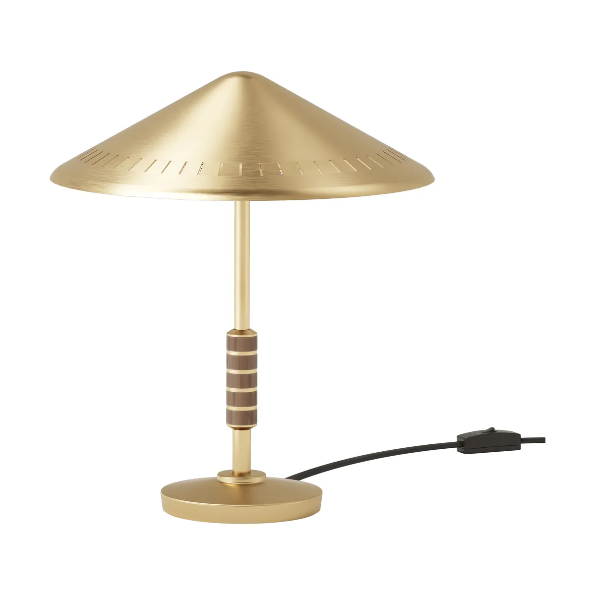LYFA Governor 250 bordslampa Brass-walnut