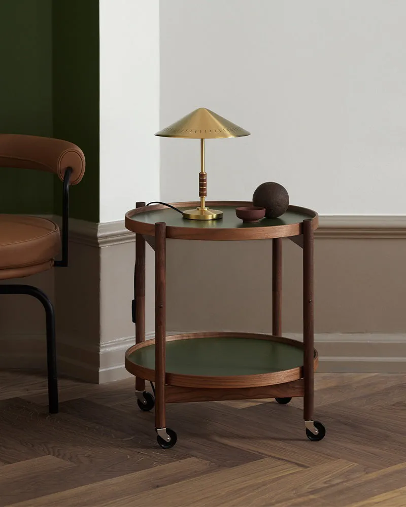 Governor 250 bordslampa, Brass-walnut LYFA