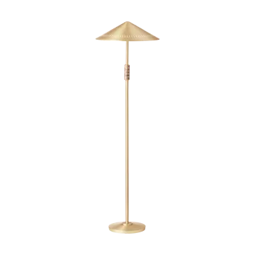 Governor 405 golvlampa - Brass-walnut - LYFA