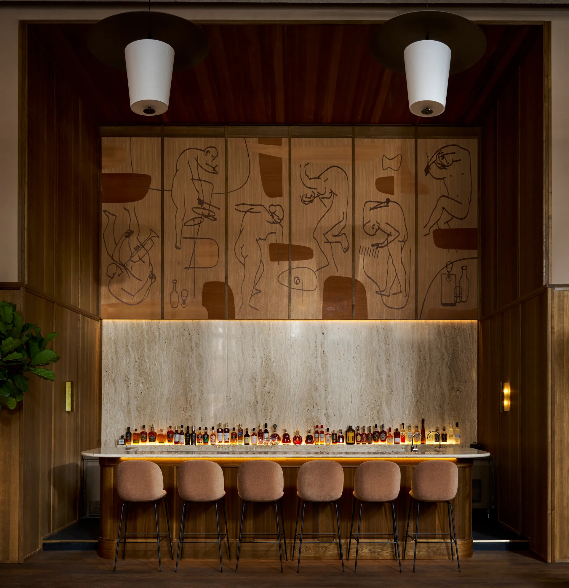 Ryff vägglampa, Bronze LYFA