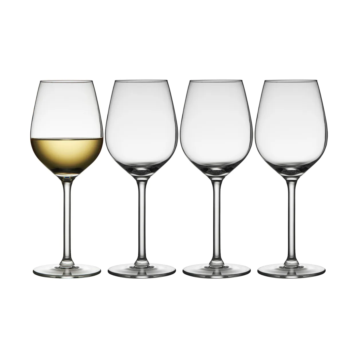 Lyngby Glas Juvel vitvinsglas 38 cl 4-pack Klar | Skandinavisk Design | Vinglas | Transparent