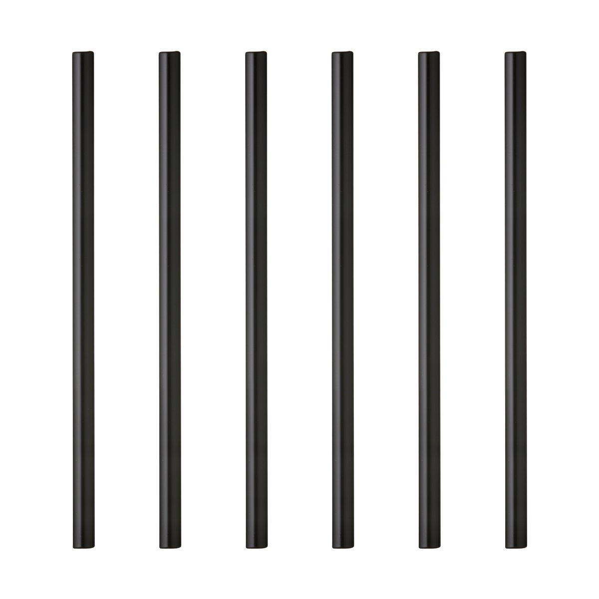 Lyngby Glas sugrör 14,5 cm 6-pack Svart | Skandinavisk Design | Vin- & bartillbehör | Svart