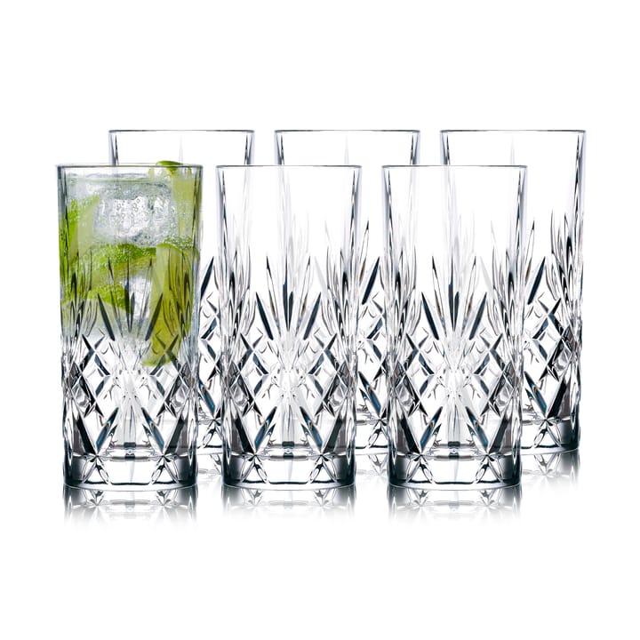 Melodia highballglas 36 cl 6-pack - Kristall - Lyngby Glas