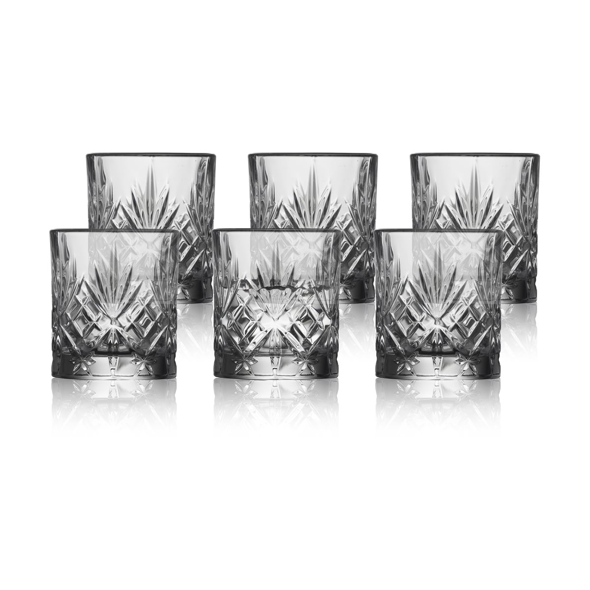 Lyngby Glas Melodia shotglas 8 cl 6-pack Clear | Skandinavisk Design | Snapsglas | Transparent