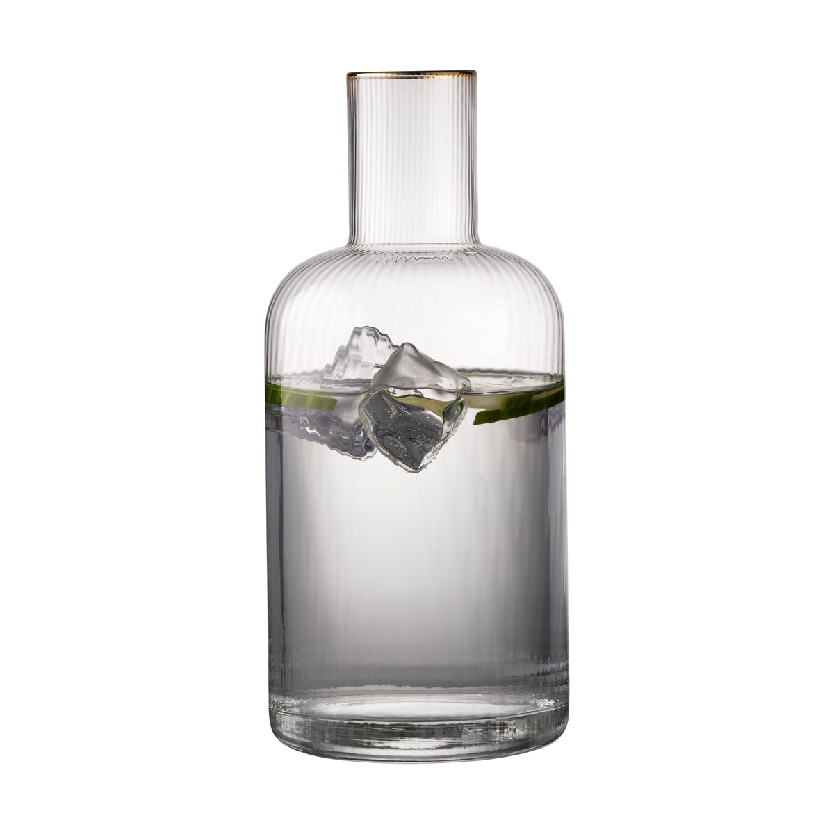 Lyngby Glas Palermo Gold karaff 1,5 l Klar-guld | Skandinavisk Design | Vattenkaraffer & Kannor | Transparent