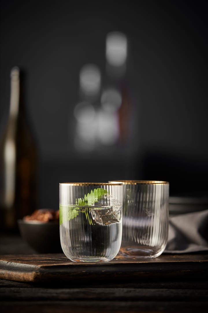 Palermo Gold tumblerglas 35 cl 4-pack, Klar-guld Lyngby Glas