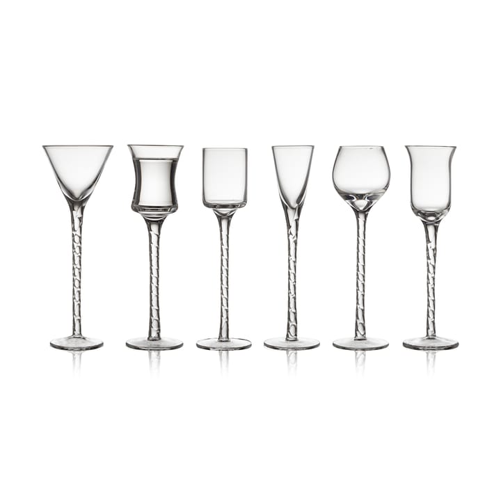 Rom snapsglas 2,5-5 cl 6 delar - Klar - Lyngby Glas