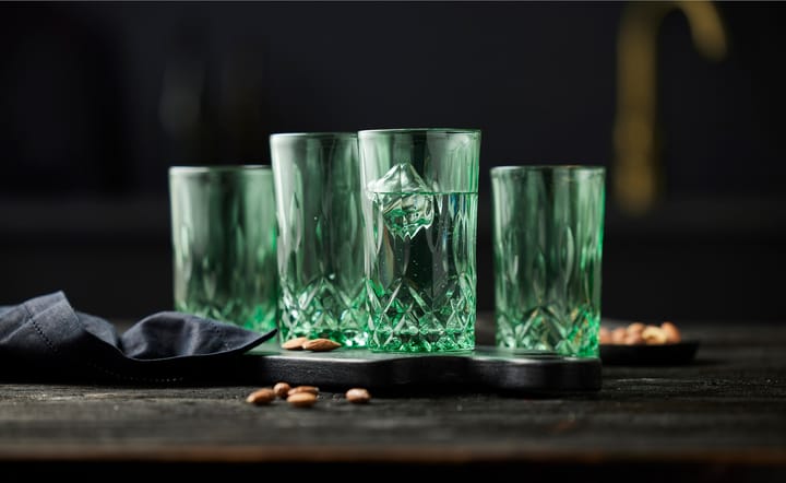 Sorrento highball glas 38 cl 4-pack - Green - Lyngby Glas