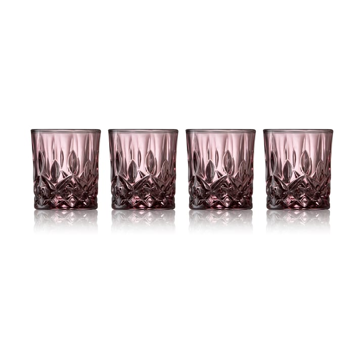 Sorrento shotglas 4 cl 4-pack - Pink - Lyngby Glas