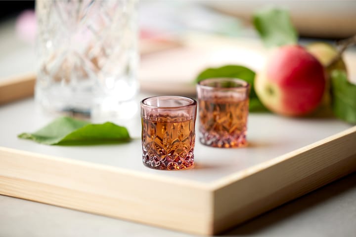 Sorrento shotglas 4 cl 4-pack - Pink - Lyngby Glas