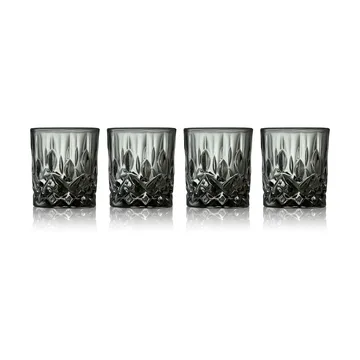 Sorrento shotglas 4 cl 4-pack - Smoke - Lyngby Glas