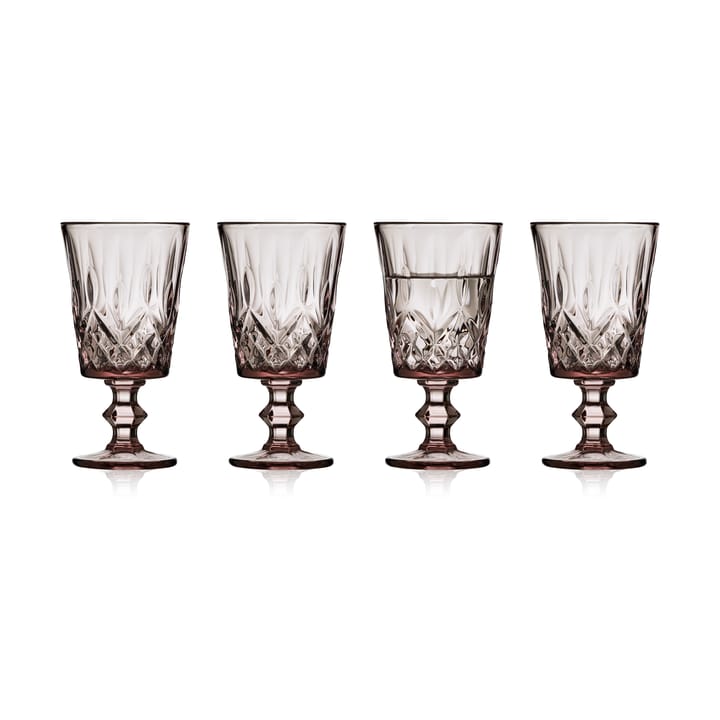 Sorrento vinglas 29 cl 4-pack - Pink - Lyngby Glas