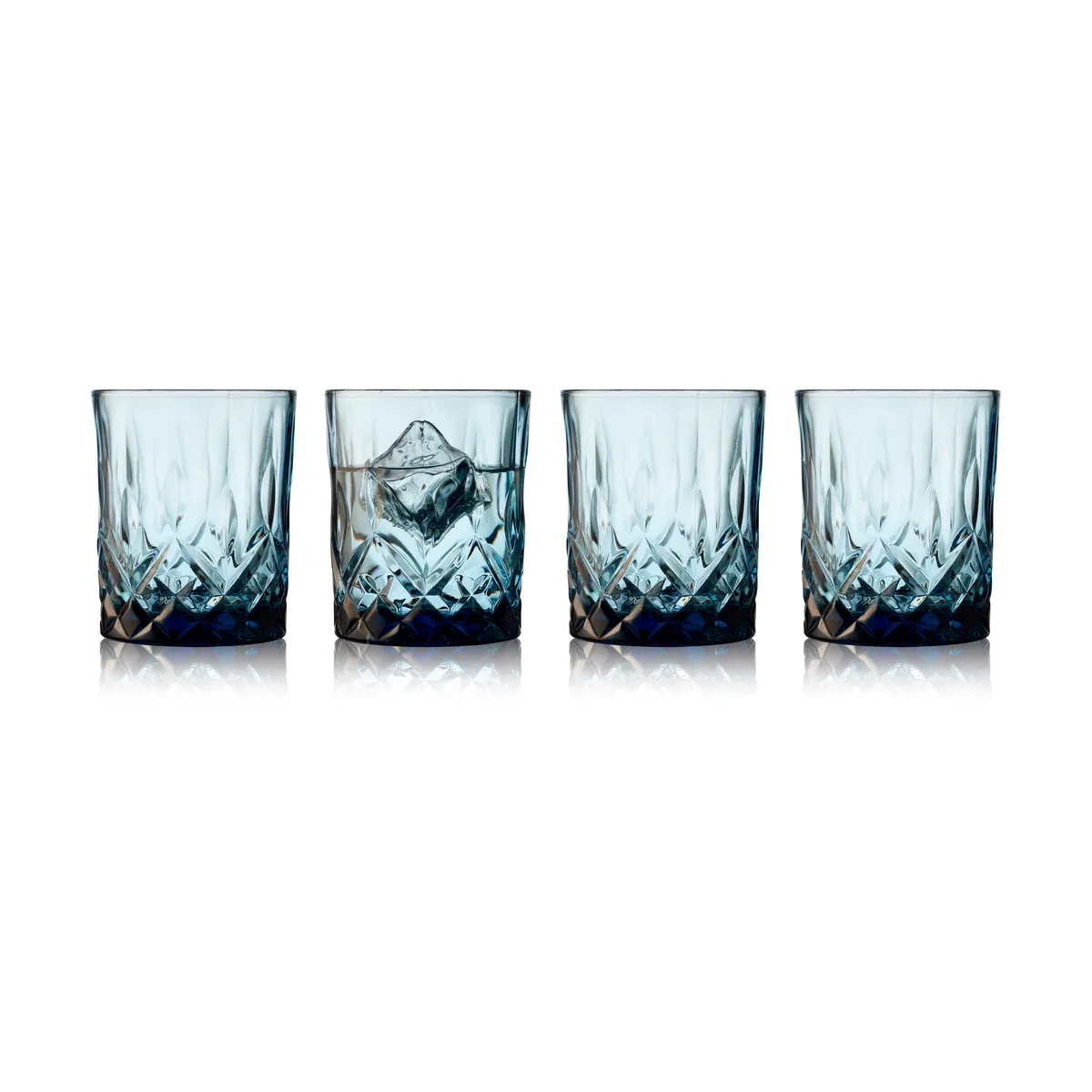 Lyngby Glas Sorrento whiskeyglas 32 cl 4-pack Blue