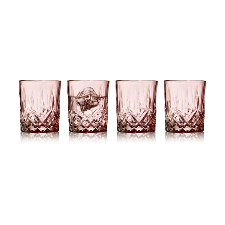 Sorrento whiskeyglas 32 cl 4-pack - Pink - Lyngby Glas