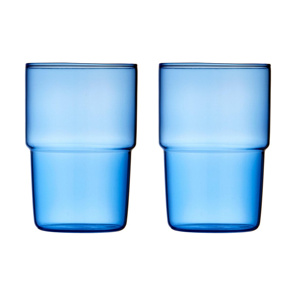 Lyngby Glas Torino dricksglas 40 cl 2-pack Blue | Skandinavisk Design | Dricksglas | Blå