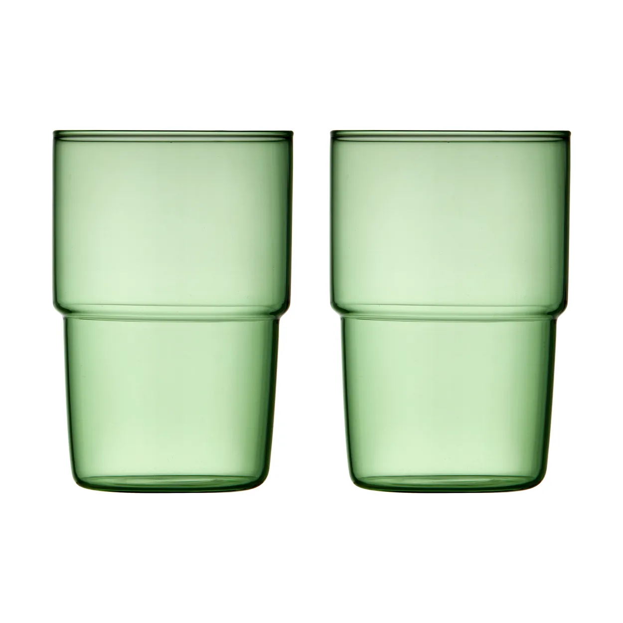 Lyngby Glas Torino dricksglas 40 cl 2-pack Green | Skandinavisk Design | Dricksglas | Grön