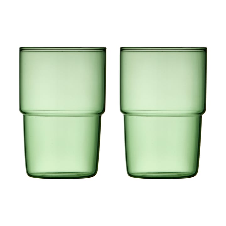 Torino dricksglas 40 cl 2-pack - Green - Lyngby Glas