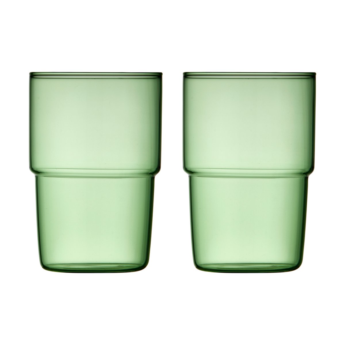 Lyngby Glas Torino dricksglas 40 cl 2-pack Green | Skandinavisk Design | Dricksglas | Grön