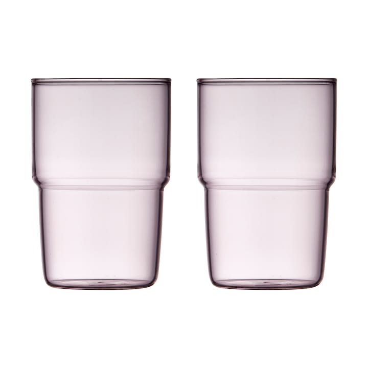 Torino dricksglas 40 cl 2-pack - Pink - Lyngby Glas