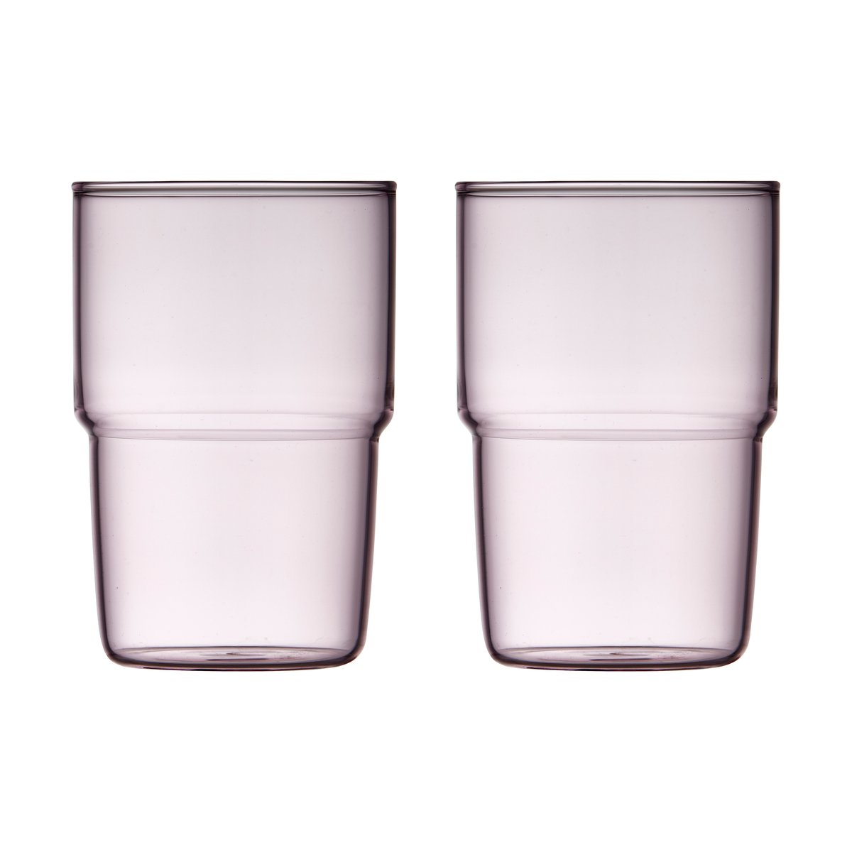 Lyngby Glas Torino dricksglas 40 cl 2-pack Pink | Skandinavisk Design | Dricksglas | Rosa