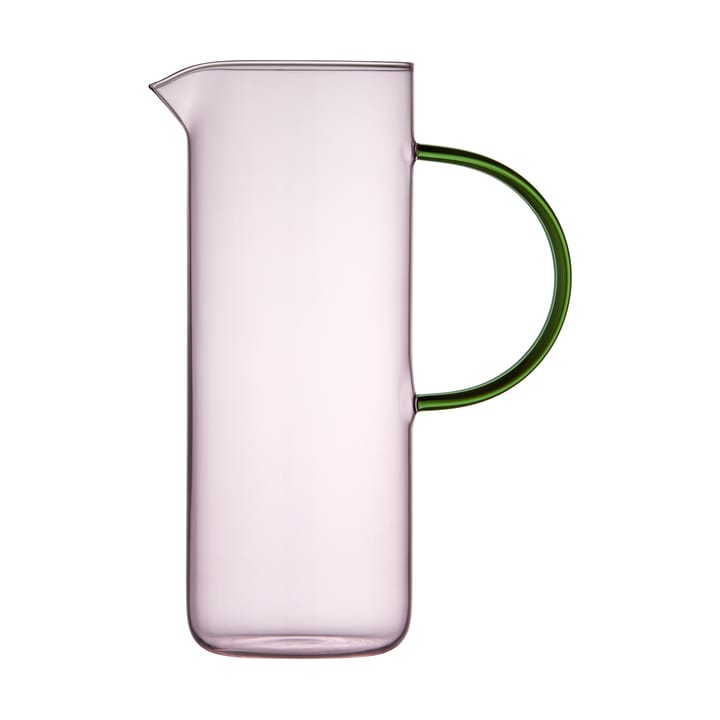 Torino glaskanna 1,1 l - Pink-green - Lyngby Glas