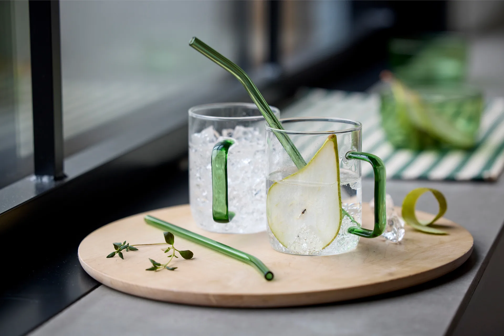 Torino glasmugg 40 cl 2-pack, Grön Lyngby Glas