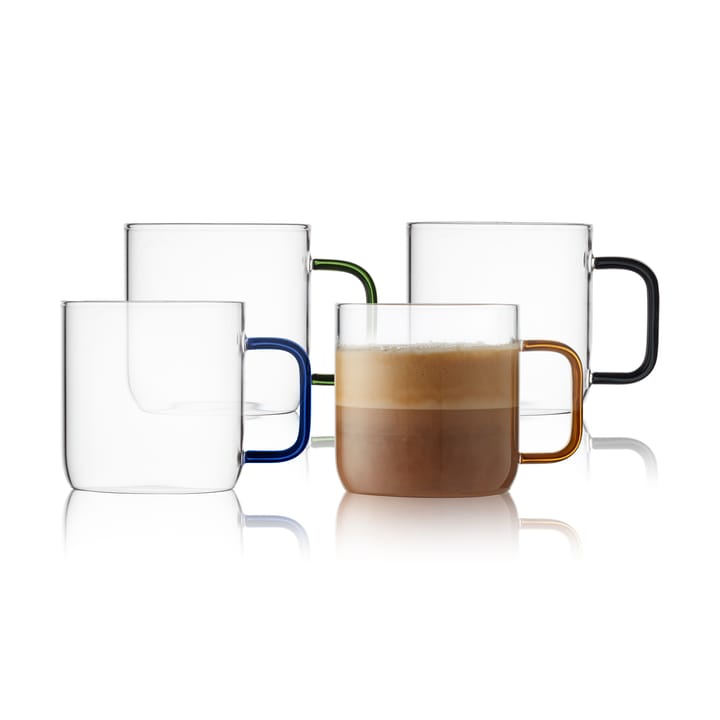 Torino mugg glas 30 cl 4 delar, Mix Lyngby Glas