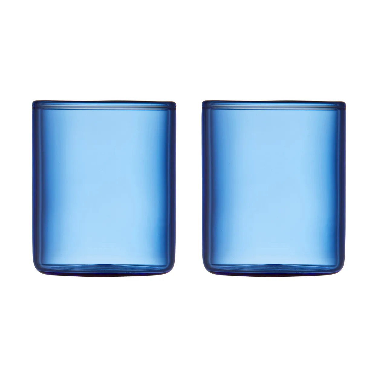 Lyngby Glas Torino shotglas 6 cl 2-pack Blue | Skandinavisk Design | Snapsglas | Blå