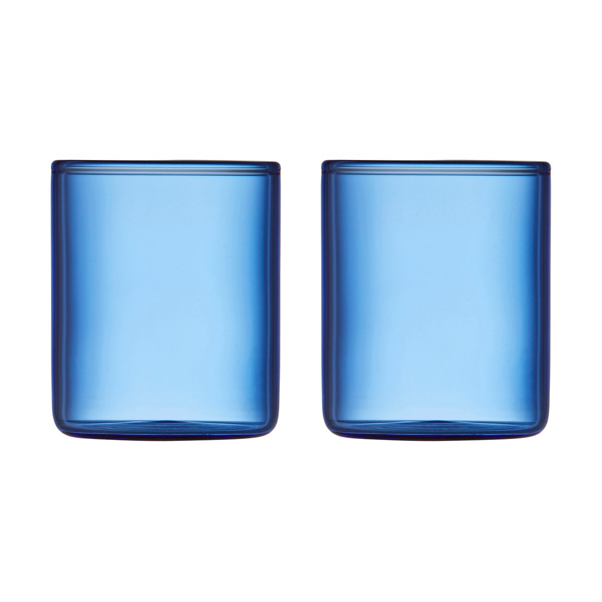 Lyngby Glas Torino shotglas 6 cl 2-pack Blue | Skandinavisk Design | Snapsglas | Blå