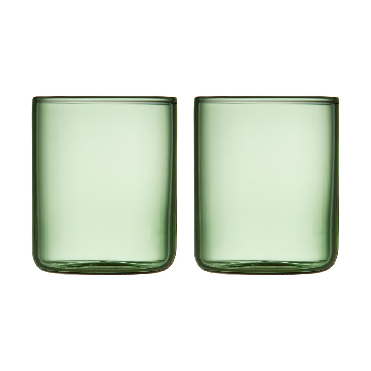 Lyngby Glas Torino shotglas 6 cl 2-pack Green | Skandinavisk Design | Snapsglas | Grön