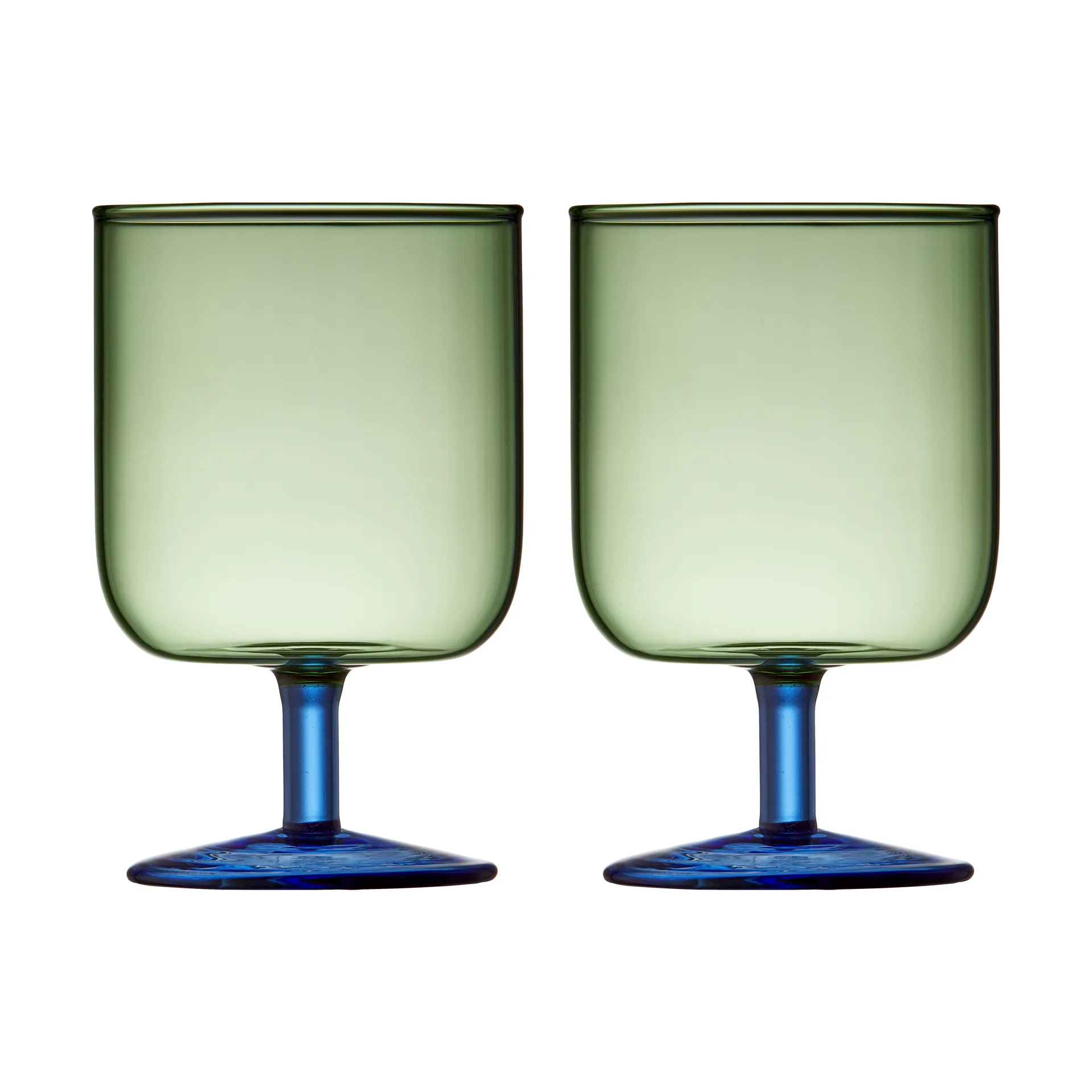 Torino vinglas 30 cl 2-pack, Green-blue Lyngby Glas