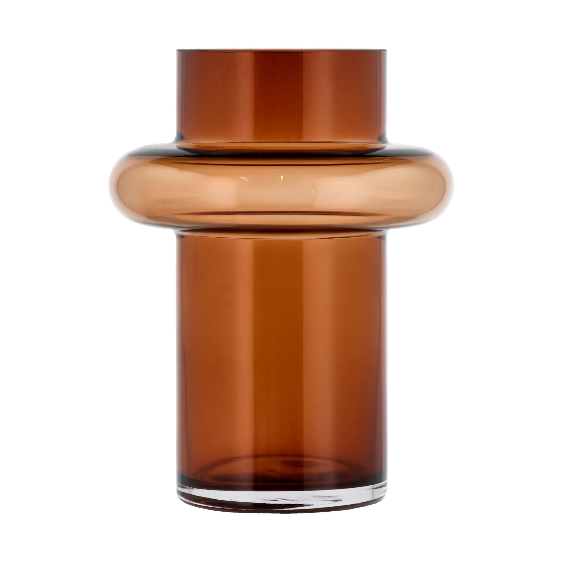 Tube vas glas 20 cm, Amber Lyngby Glas