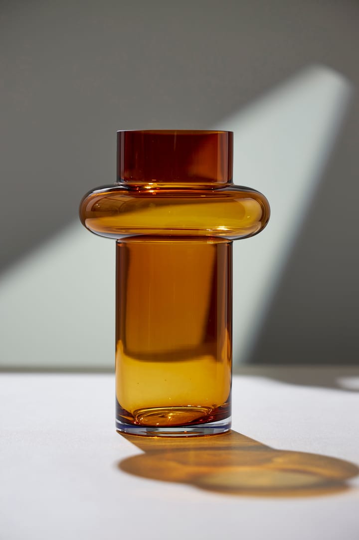 Tube vas glas 25 cm, Amber Lyngby Glas